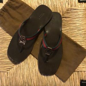 Authentic GUCCI Thong Sandals.
